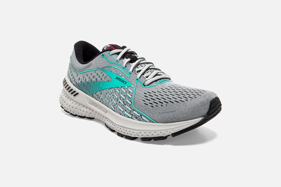 Brooks Adrenaline GTS 21 Road Running Shoes Womens - Grey - EHUKC-9465